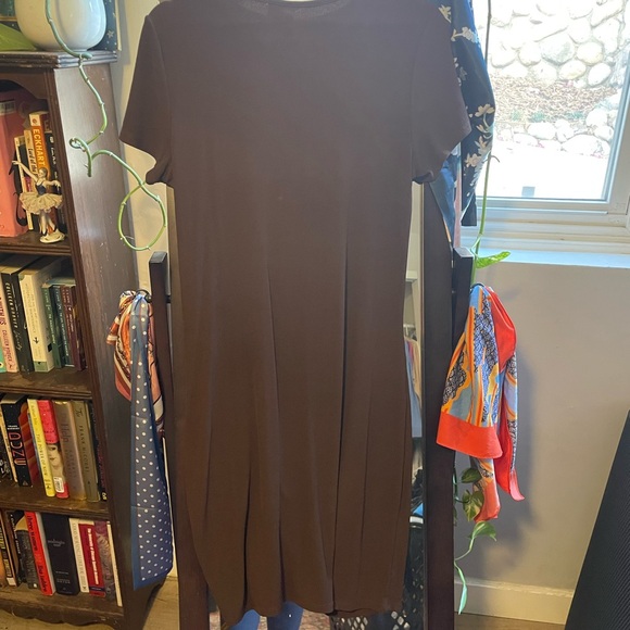 H&M Brown Gathered Dress - Picture 3 of 4